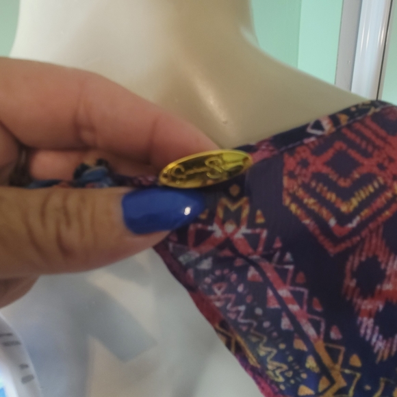 Jessica Simspon Multicolor Cutout Swimsuit Coverup - Picture 10 of 12